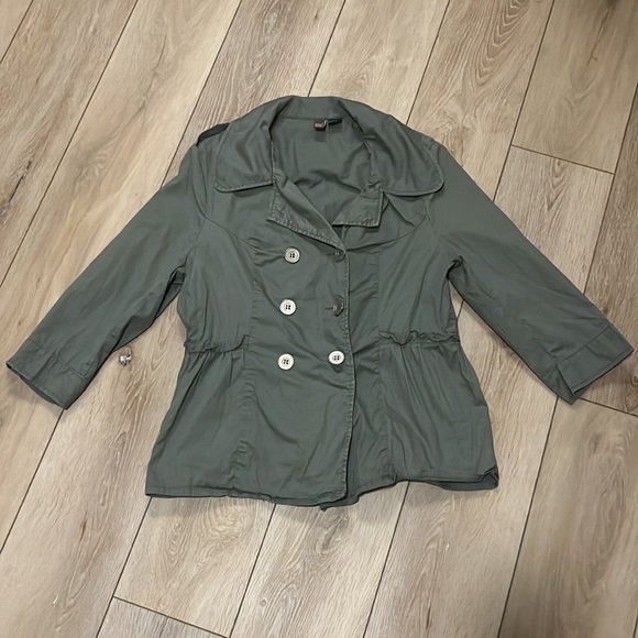 Size L Serenade 3/4 Sleeve Military Style Jacket - Picture 1 of 3